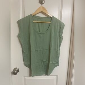 Woolx Gabi Tunic Top, Size Small, Basil